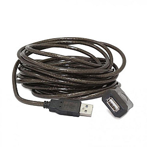 Кабель Cablexpert USB - USB V 2.0 (M/F), активний подовжувач, 10 м, чорний (UAE-01-10M) 
