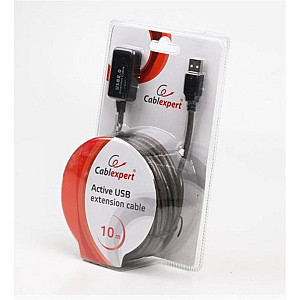 Кабель Cablexpert USB - USB V 2.0 (M/F), активний подовжувач, 10 м, чорний (UAE-01-10M) 