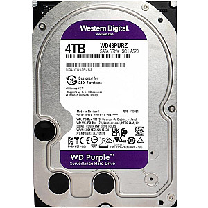 Накопичувач HDD SATA 4.0TB WD Purple 5400rpm 256MB (WD43PURZ)