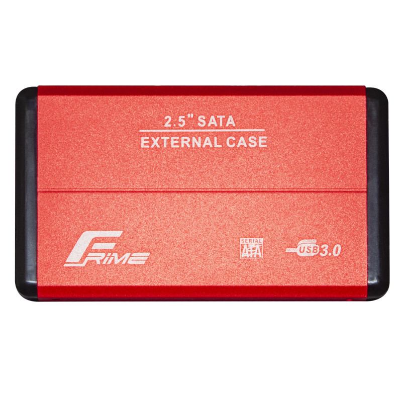 Зовнішня кишеня Frime SATA HDD/SSD 2.5", USB 3.0, Metal, Red (FHE23.25U30)