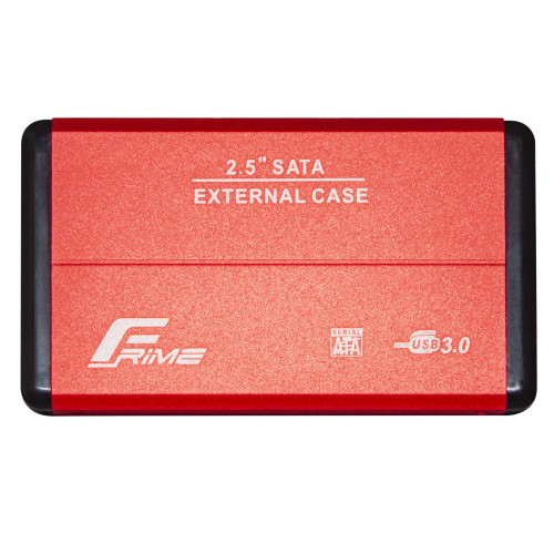 Зовнішня кишеня Frime SATA HDD/SSD 2.5", USB 3.0, Metal, Red (FHE23.25U30)