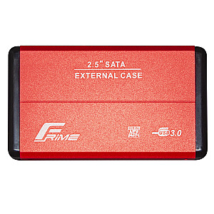 Зовнішня кишеня Frime SATA HDD/SSD 2.5", USB 3.0, Metal, Red (FHE23.25U30)