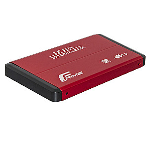 Зовнішня кишеня Frime SATA HDD/SSD 2.5", USB 3.0, Metal, Red (FHE23.25U30)