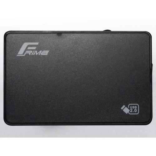 Зовнішня кишеня Frime SATA HDD/SSD 2.5", USB 2.0, Plastic, Black (FHE10.25U20)