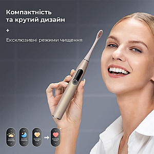 Розумна зубна електрощітка Oclean X Pro Digital Set Electric Toothbrush Champagne Gold (6970810552577)
