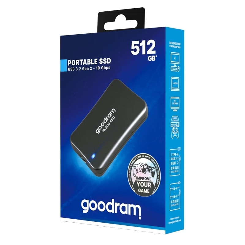 Накопичувач зовнішній SSD 2.5" USB  512GB GOODRAM HL200 (SSDPR-HL200-512)