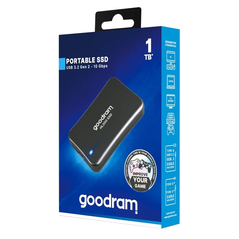 Накопичувач зовнішній SSD 2.5" USB 1.0TB GOODRAM HL200 (SSDPR-HL200-01T)