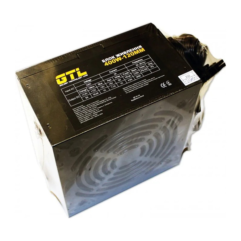 Блок живлення GTL (GTL-400-120) 400W 120mm