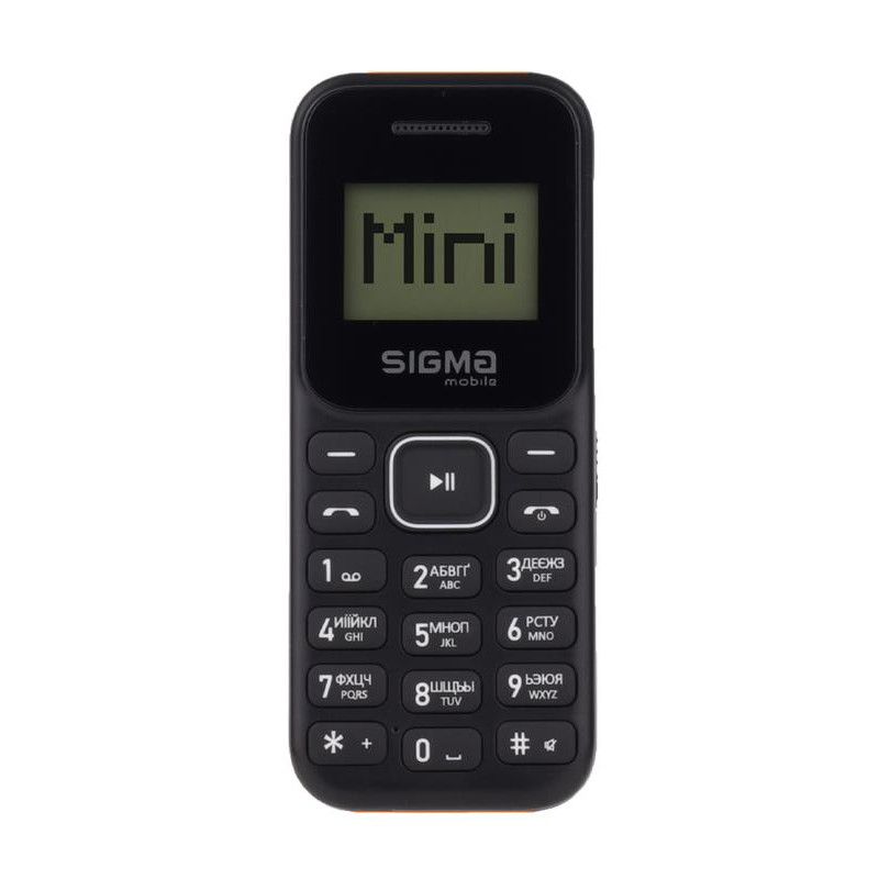 Мобiльний телефон Sigma mobile X-style 14 Mini Dual Sim BlackBlack/Orange