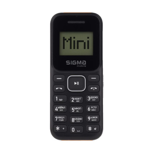 Мобiльний телефон Sigma mobile X-style 14 Mini Dual Sim BlackBlack/Orange