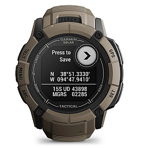 Смарт-годинник Garmin Instinct 2X Solar Tactical Coyote Tan (010-02805-64)