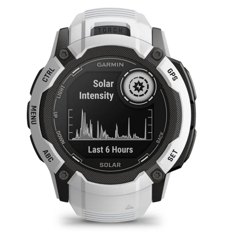 Смарт-годинник Garmin Instinct 2X Solar Whitestone (010-02805-44)