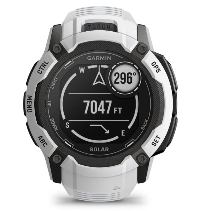 Смарт-годинник Garmin Instinct 2X Solar Whitestone (010-02805-44)