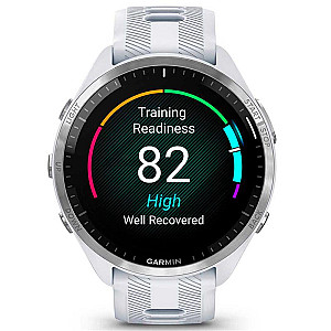 Смарт-годинник Garmin Forerunner 965 Titanium Bezel with Whitestone Case and Whitestone/Powder Gray Silicone Band (010-02809-81)