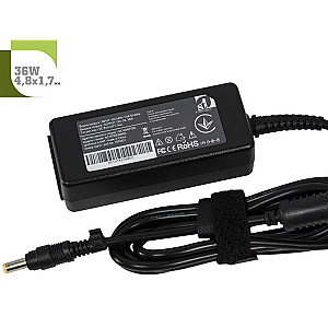 Блок живлення 1StCharger для ноутбука Asus 12V 36W 3A 4.8х1.7мм + каб.живл. (AC1STAS36WD2)