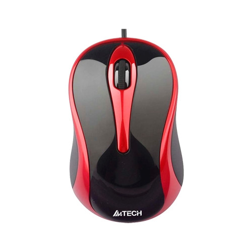 Миша A4Tech N-350-2 Red/Black V-Track