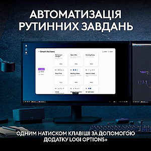 Комплект (клавіатура, миша) бездротовий Logitech MX Keys S Combo Graphite (920-011614)