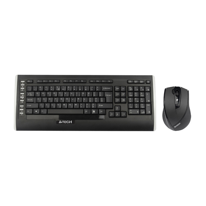 Комплект (клавіатура, миша) бездротовий A4Tech 9300F Black USB