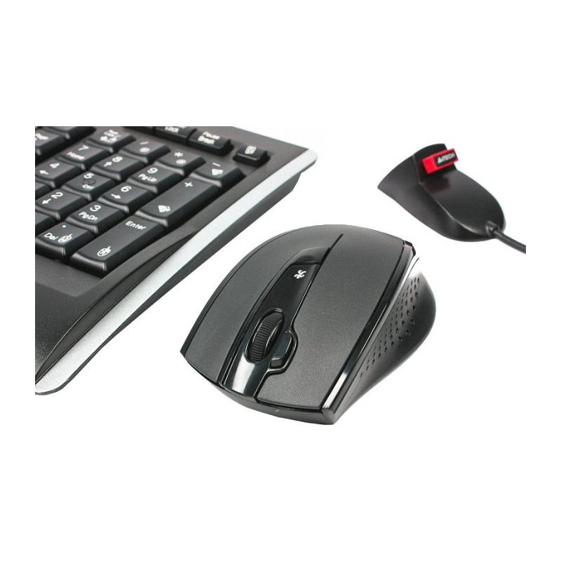 Комплект (клавіатура, миша) бездротовий A4Tech 9300F Black USB