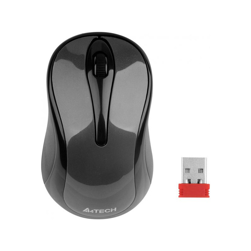 Миша бездротова A4Tech G3-280A Grey USB