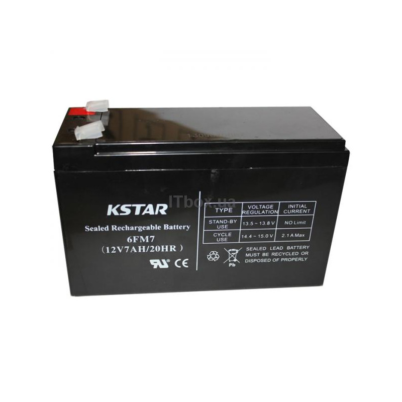 Акумуляторна батарея KSTAR 12V 7AH (6-FM-7) AGM