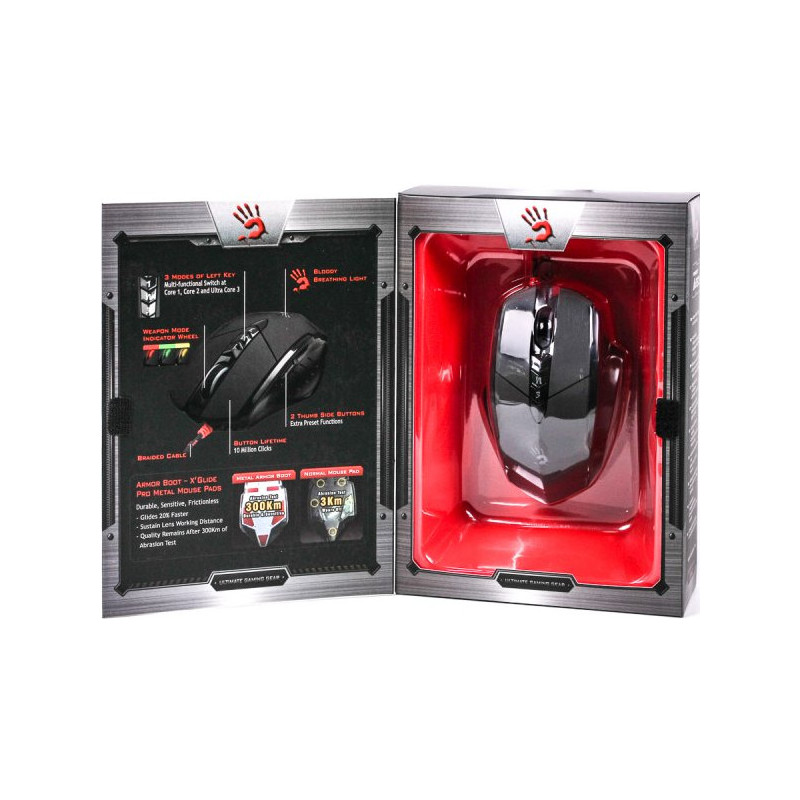 Мишка A4Tech V7MA Bloody Black Holeless