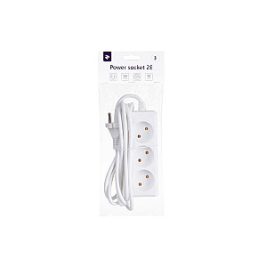 Фільтр живлення 2E (2E-U03M3) 3 розетки, 3 м, білий