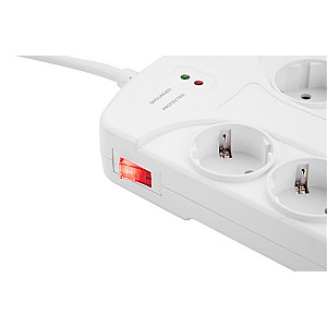 Мережевий фільтр 2E 8хSchuko, 3 м (2E-SP815M3USBWH)