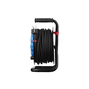 Мережевий подовжувач на котушці 2E 4XSchuko, ІР44, 3G*1.5мм, 20м, black (2E-CR4315IP44M20)