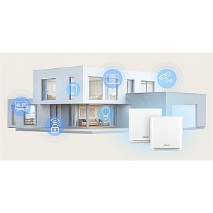 Wi-Fi Mesh система Asus ZenWiFi XT9 Black 2pk (90IG0740-MO3B30) 
