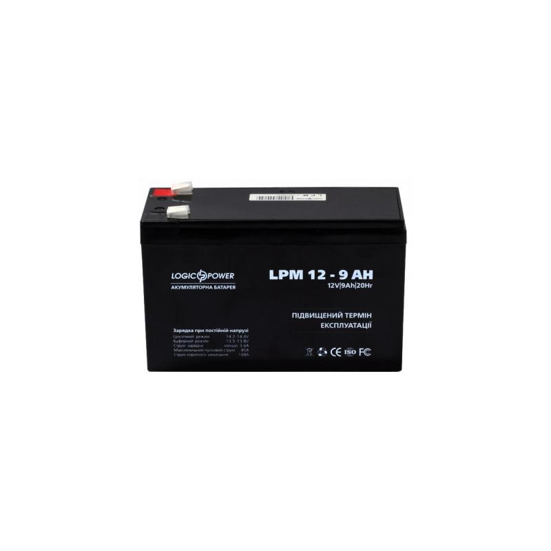 Акумуляторна батарея LogicPower 12V 9AH (LPM 12 - 9 AH) AGM