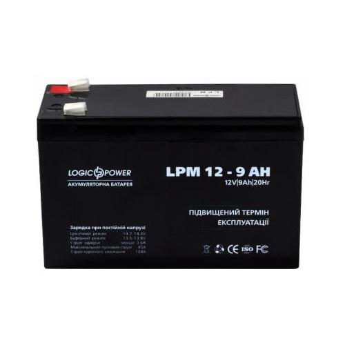 Акумуляторна батарея LogicPower 12V 9AH (LPM 12 - 9 AH) AGM