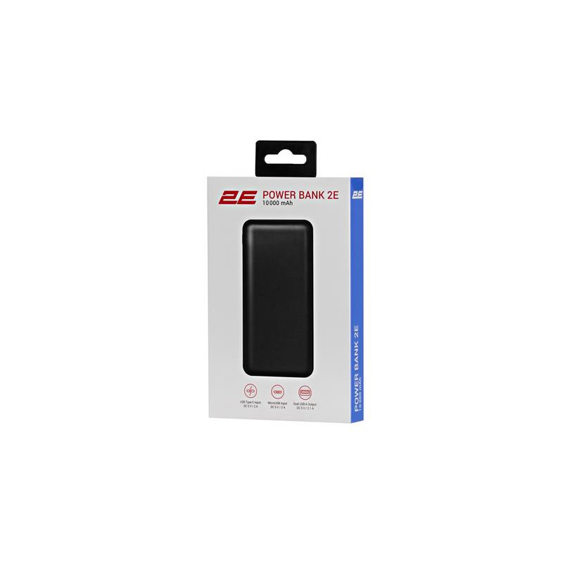 Універсальна мобільна батарея 2E 10000mAh Black (2E-PB1005-BLACK)
