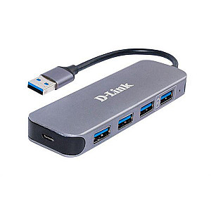 Концентратор USB3.0 D-Link DUB-1340/D1A Black 4хUSB3.0
