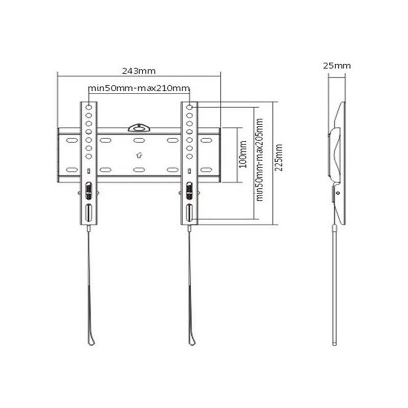 Кронштейн Gembird WM-42F-01 (VESA200х200)