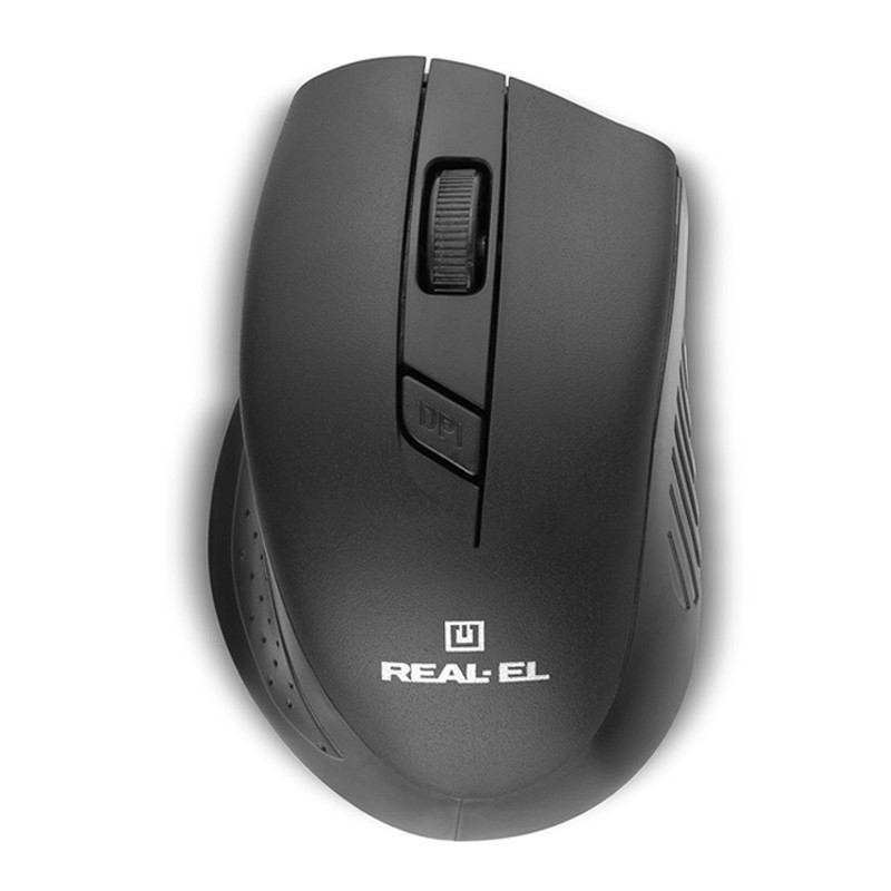 Миша бездротова REAL-EL RM-300 Black/Grey
