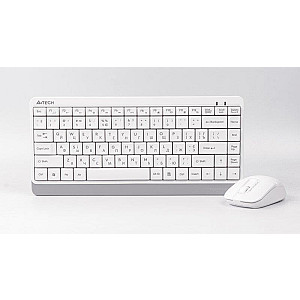 Комплект (клавіатура, мишка) бездротовий A4Tech FG1112S White USB