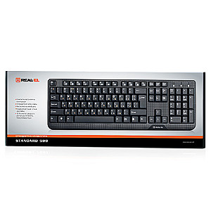 Клавіатура REAL-EL Standard 500 Ukr Black