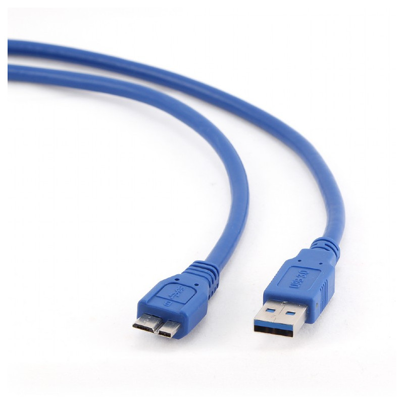 Кабель Gembird USB - micro USB Type-B V 3.0 (M/M), 5pin, 0.5 м, синій (CCP-mUSB3-AMBM-0.5M)