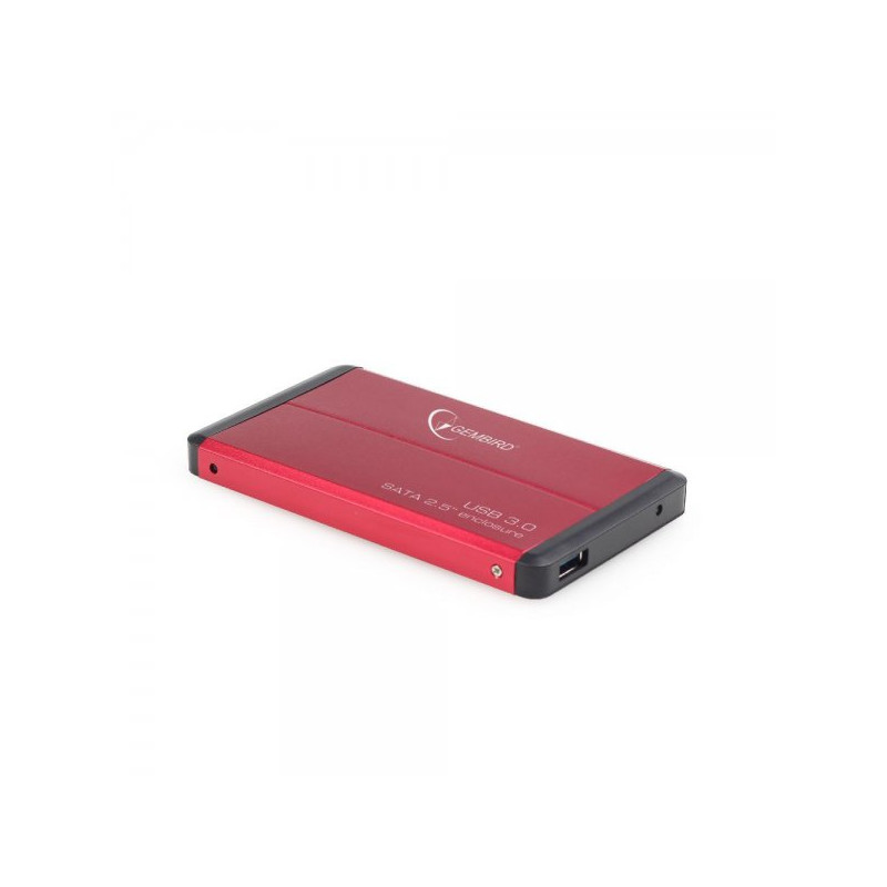 Зовнішня кишеня Gembird для підключення SATA HDD 2.5", USB 3.0, Red (EE2-U3S-2-R)