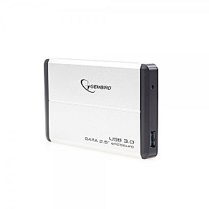 Зовнішня кишеня Gembird для підключення SATA HDD 2.5", USB 3.0, Silver (EE2-U3S-2-S)