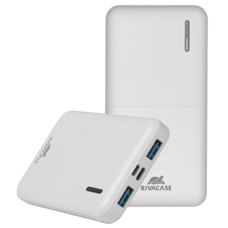 Універсальна мобільна батарея Rivacase Rivapower 10000mAh White (VA2532)