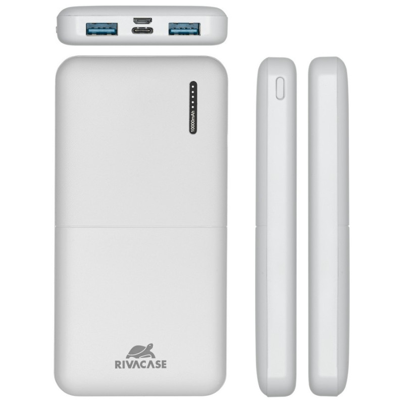 Універсальна мобільна батарея Rivacase Rivapower 10000mAh White (VA2532)