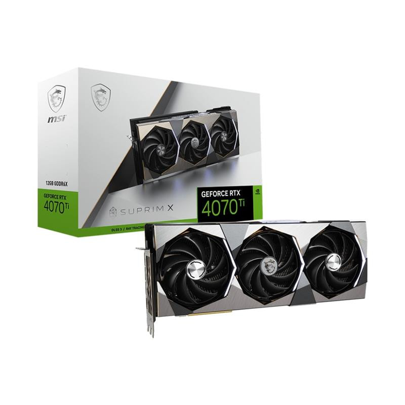 Відеокарта GF RTX 4070 Ti 12GB GDDR6X Suprim MSI (GeForce RTX 4070 Ti SUPRIM 12G)