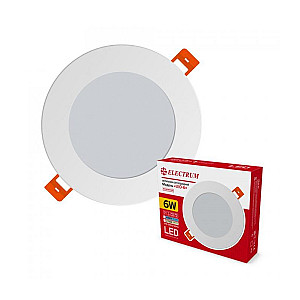 Світильник вбудований світлодіодний Electrum Leo 6W 4000К (B-LD-0735)