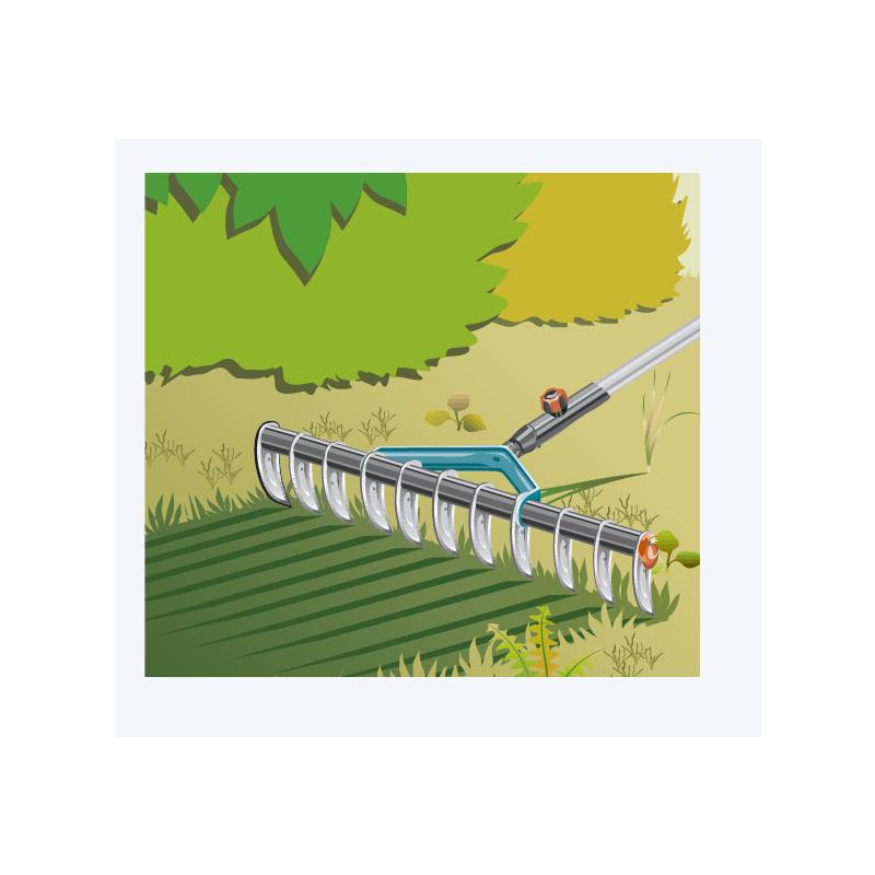 Граблі-аератор Gardena Combisystem 35 см фрезеруючі для газонів (03391-20.000.00)