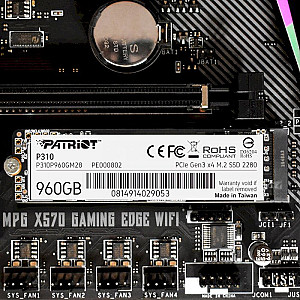 Накопичувач SSD  960GB Patriot P310 M.2 2280 PCIe NVMe 3.0 x4 TLC (P310P960GM28)