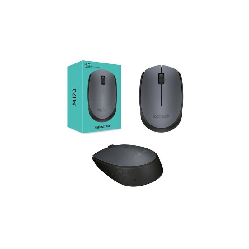 Миша бездротова Logitech M170 Grey/Black (910-004642)