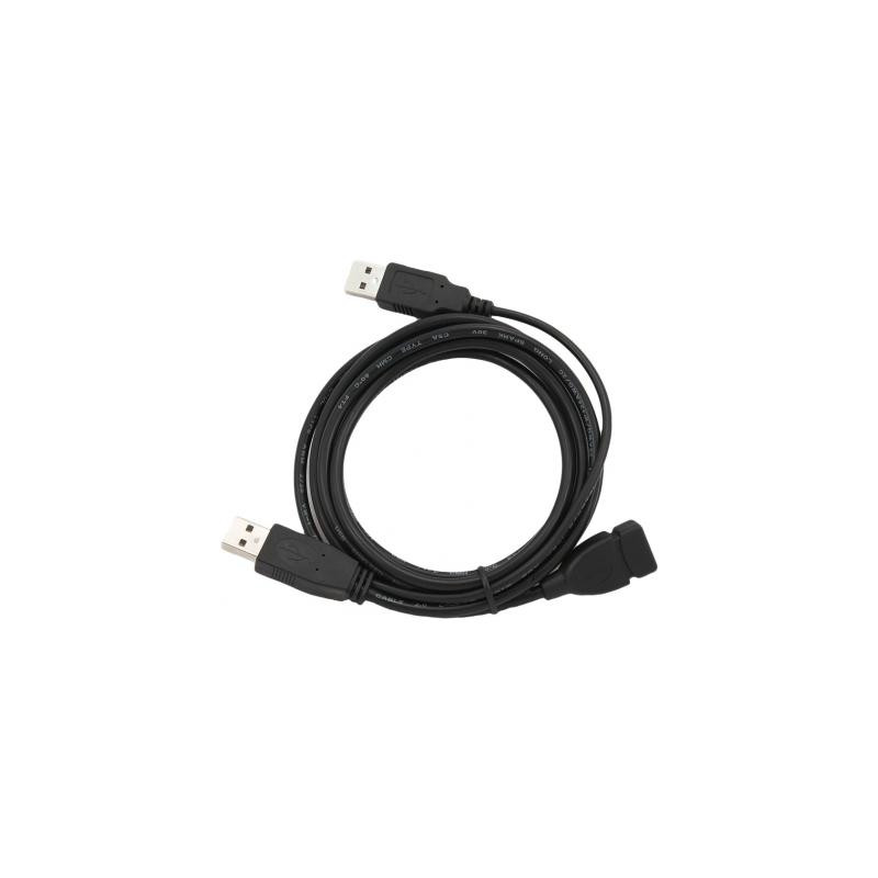 Кабель Gembird USB - 2xUSB V 2.0 (F/M), 0.9 м, чорний (CCP-USB22-AMAF-3)