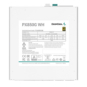 Блок живлення DeepCool PX850G WH (R-PX850G-FC0W-EU) 850W